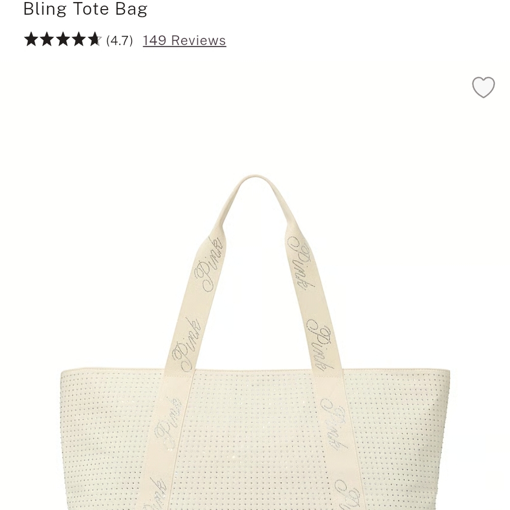 Victoria Secret Pink Bling Tote Bag